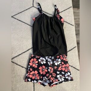 NEW 2 piece tankini bathing suit Large